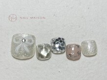 ネイルメゾン 梅田(NAIL MAISON)/キラキラリボン