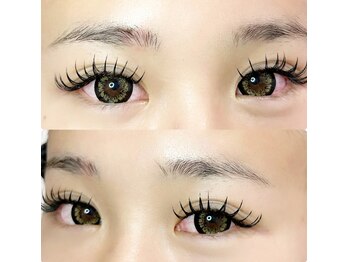 リールエム 深井店(Riru M)の写真/バインドロックフラットMix120本¥8250/新メニューダブルフラット80束＋まつげパーマ(アンドヘルシー)¥13200
