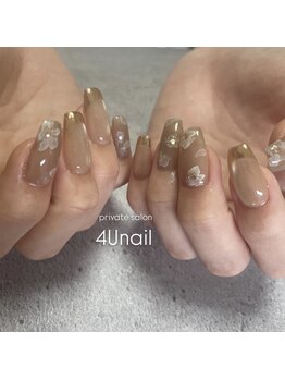フォーユーネイル(4U nail)/ニュアンスインク フラワー