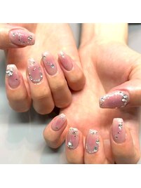 チークネイル/ピンクネイル