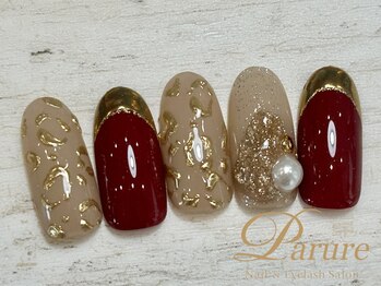 定額C レオパード ボルドー