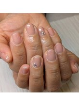 ウェリネイルサロン(WelinailSalon)/シンプル・ストーン５粒付き