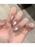 ◆[HAND]大人上品ネイル**水光マグネット＋先端ラメライン◆新規オフ無料