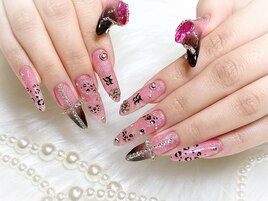 ｙ2ｋピンク×ブラックネイル♪