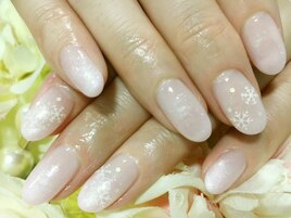 グラデーション＆結晶ネイル♪