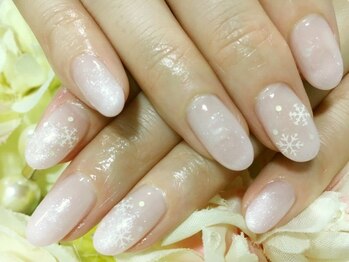 ネイルサロン 爪吉/グラデーション＆結晶ネイル♪