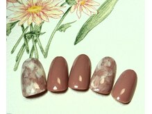 心の郷/シンプルタイダイネイル