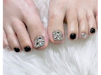 フット埋め尽くしネイル