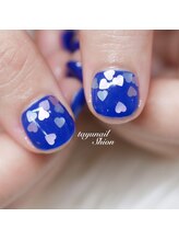 たゆ ネイル(たゆnail)/ブルーハートホロネイル