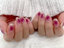 ネイルマジック 仙台一番町店(NAIL MAJIC)/チークネイル定額¥8800＋MIX¥550