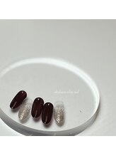 ファレノホワイト/定額ネイルデザイン / 秋