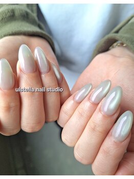 ウルステラ(ulstella)/ホワイトブルーのマグネット☆