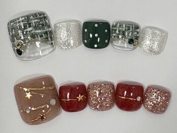 ネイルサロンラポール 江別店の写真/綺麗な爪で乾燥によるトラブルを予防!冬でも足元のお洒落を欠かさない貴方に最旬トレンドネイルをご提案♪