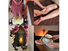 足湯とアロマで全身リラックス