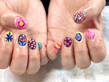ボーホーネイルズコレクション(BOHO NAILS COLLECTION)/手描きアート