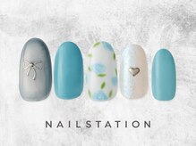 ネイルステーション ルミネ荻窪店(NAIL STATION)/フラワーネイル／パラジェル