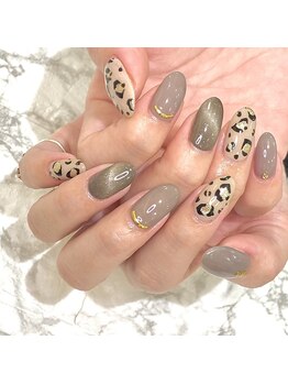 グラマラス プレジール 中野店(glamourous plaisir)/レオパードネイル