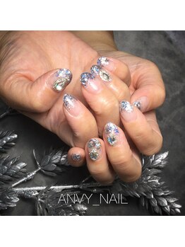 ネイルサロン あんび/ラメグラデーション