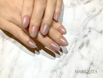 ネイルサロン マリキータ(MARIQUITA)/ピンク/ミラー/初秋ネイル