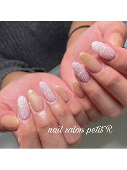 ネイルサロン プティアール(petit R)/ドレーププリーツネイル