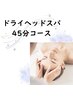 お試し＊脳疲労と睡眠に特化したドライヘッドスパ(45分) ¥6,600→¥5,500