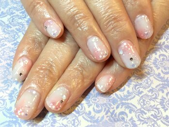 トレス ネイルサロン(3.tres.Nail Salon)/【ふんわりニュアンスネイル】