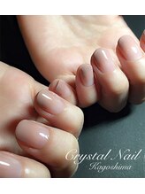 クリスタルネイル プレミアム イオンモール鹿児島店(CRYSTAL NAIL PREMIUM)/ヌーディーグラデーション