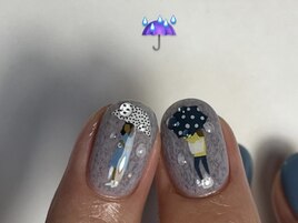 お洒落ニュアンス梅雨デザイン