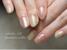 ネイルサロンアンドスクール エーアール(AR)/春ネイル♪新緑グリーンカラー