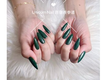 ユニコーンネイル 原宿表参道(unicorn nail)/【チップ長さだし】ワンカラー