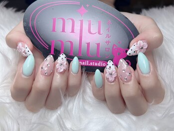 ミュウミュウ(miumiu)/夏花ネイル
