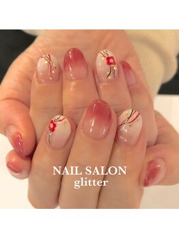 ネイルサロン グリッター(NAIL SALON glitter)/お正月ネイル