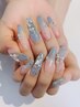 ほしかった！★長さ出し＋ジェルアートし放題コース￥12000