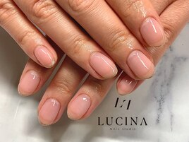 T-042 シンプル爪先ラメライン