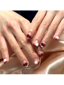 ザ バームシックス 銀座三丁目店(THE BALM six)/フレンチネイル/ショートネイル