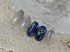 花火ネイル