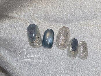 リーフ バイ エムジーエイチ(Leaf by MGH)/定額S|紫陽花ネイル
