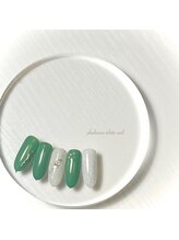 ファレノホワイト/定額ネイルデザイン/春