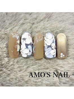 アモズネイル さっぽろ東急百貨店(AMO'S NAIL)/11000円デザイン