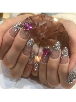 エスフィーネイルサロン ブリーユ(Esfy nailsalon Brille)/キラキララメグラデ