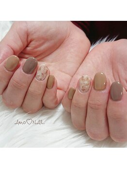 アモ ネイル(Amo NAIL)/ブラウンネイル