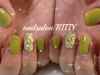 ネイルサロン リッティー(RITTY)/手描きフラワー