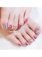 たゆ ネイル(たゆnail)/夏フットシェルネイル