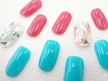 ネイルサロン クイール 小山店(NAIL SALON QUILL)/ワンカラー＆ラメホロ☆