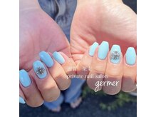 ジェルメ(germer)/さわやかなブルーにワンポイント