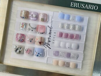 エルサリオ 新宿店(ERUSARIO)の写真/【プチプラ★フットネイル】落ち着いたデザイン・カラー多数ご用意♪シンプル～ゴージャスまで幅広く対応！
