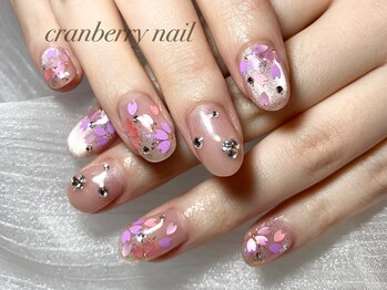 クランベリーネイル 代官山 恵比寿(cranberry nail)/シーズンネイル　桜ネイル