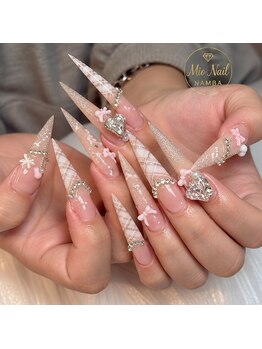 ミオネイル なんば(Mio nail)の写真/持ち込み◎カラーパーツ500種類以上★「こんなの欲しかった」が見つかる、こだわり派のためのサロン♪
