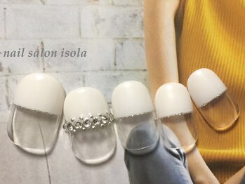 ハウスアンドアイラッシュ ネイル(House&eyelash nail)/スッキリまっすぐフレンチ