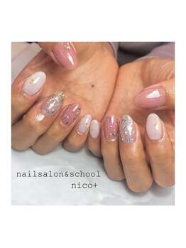 ニコ(nico+)/シェル×ラメネイル